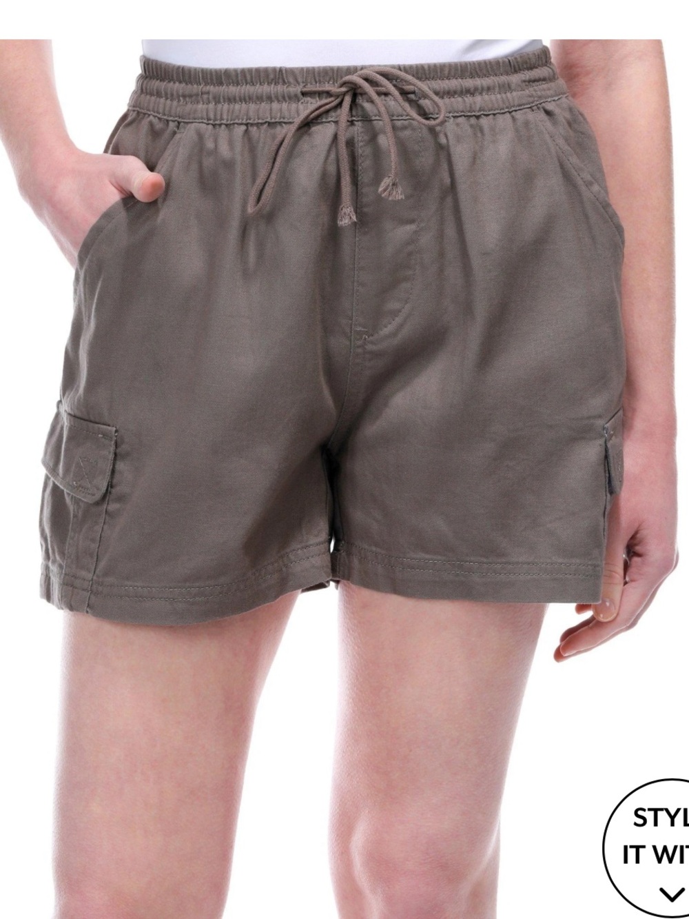 Supplies by UNIONBAY Womens Molly Drawstring Cargo Shorts